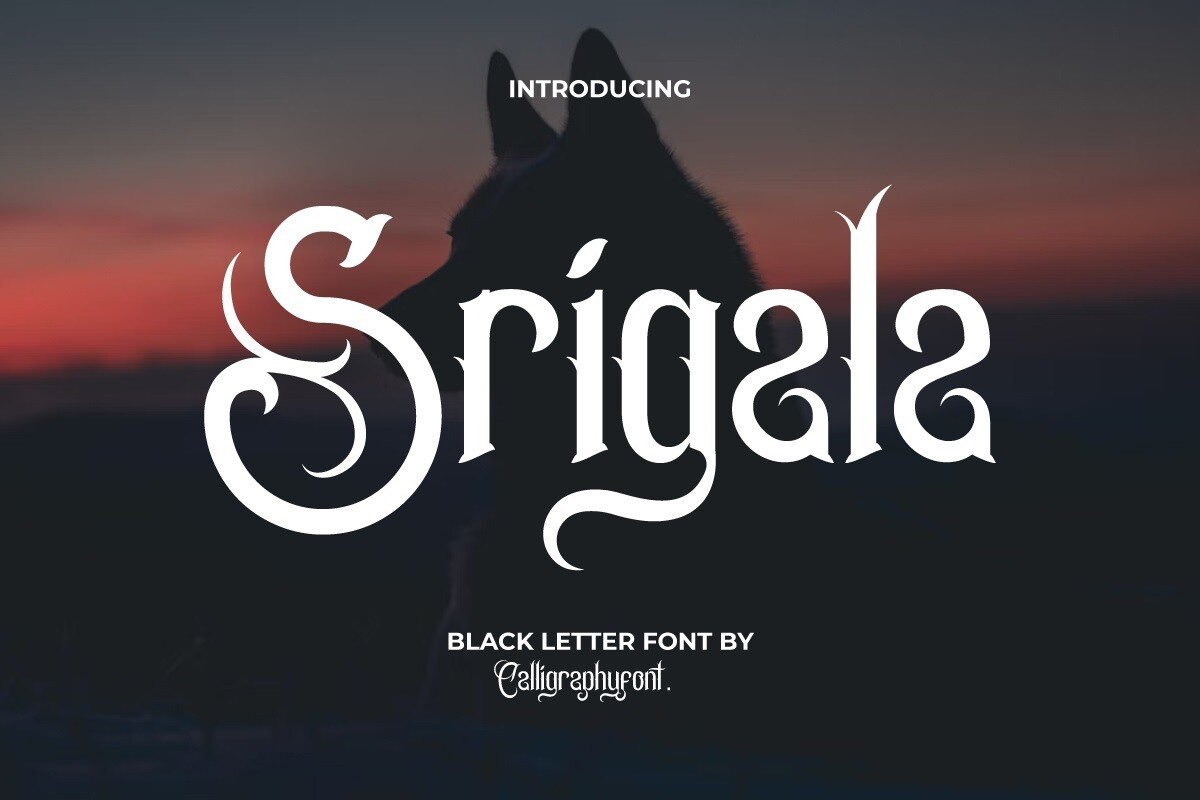 폰트 Srigala