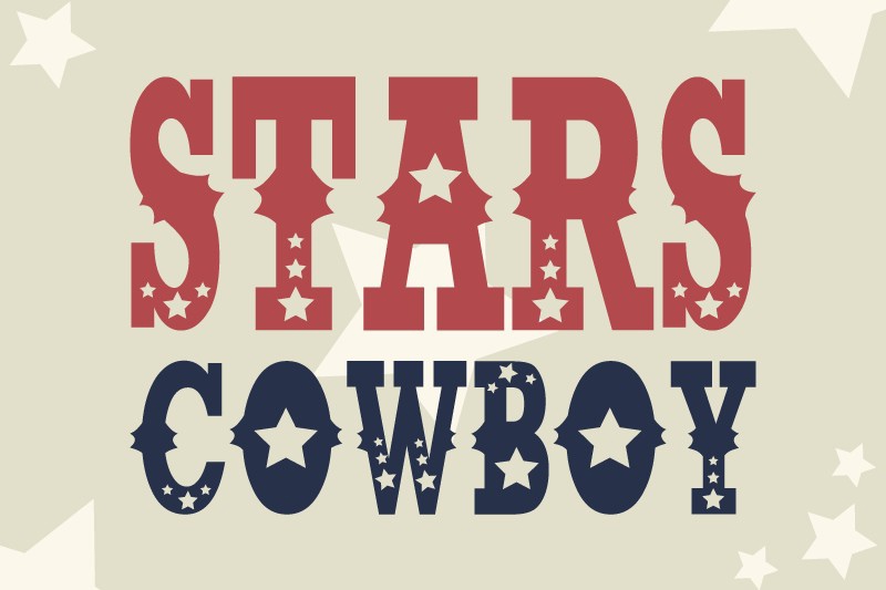 폰트 Stars Cowboy