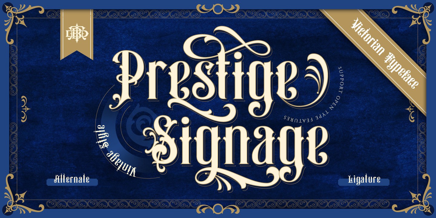 폰트 Prestige Signage