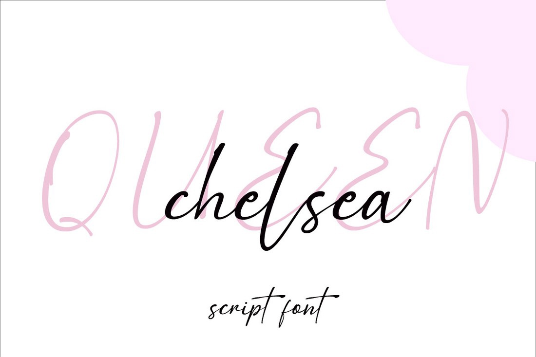 폰트 Queen Chelsea