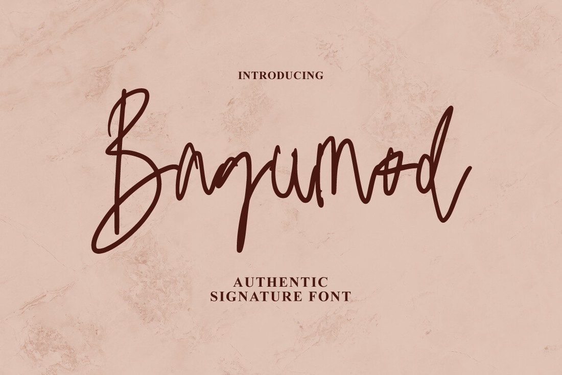 폰트 Bagumod Signature