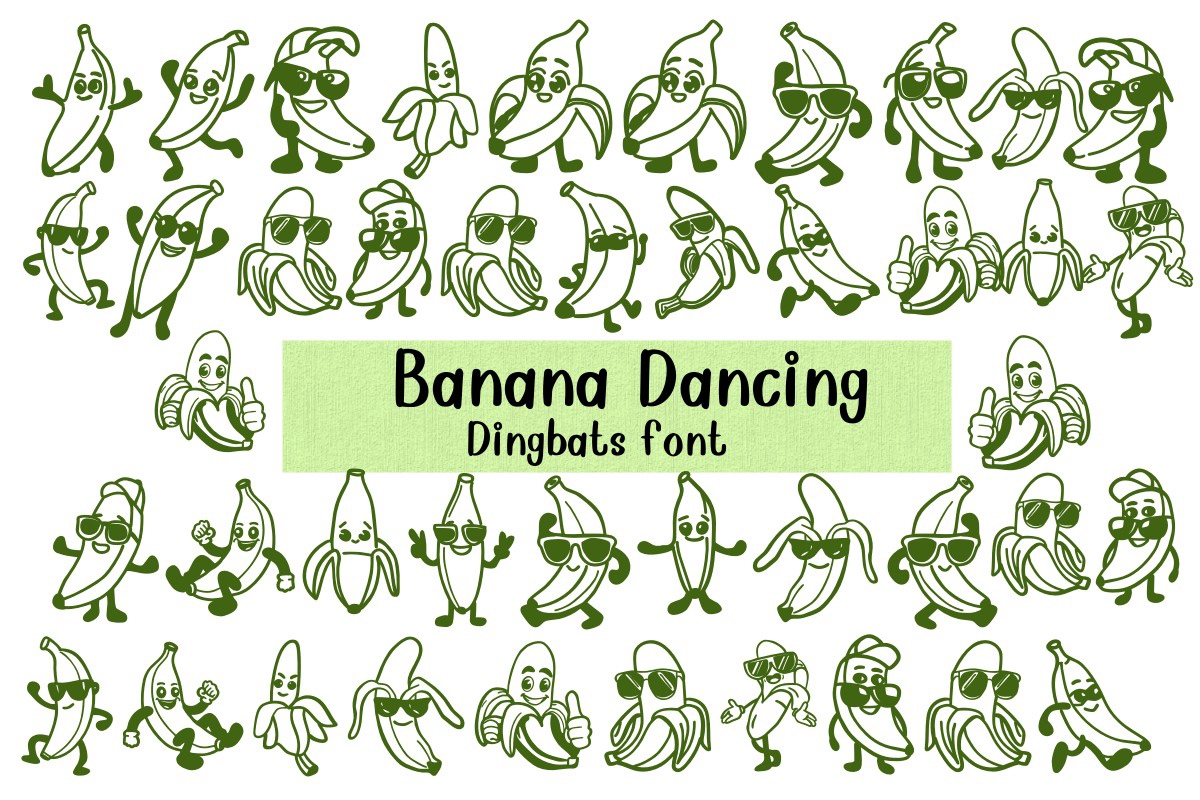폰트 Banana Dancing