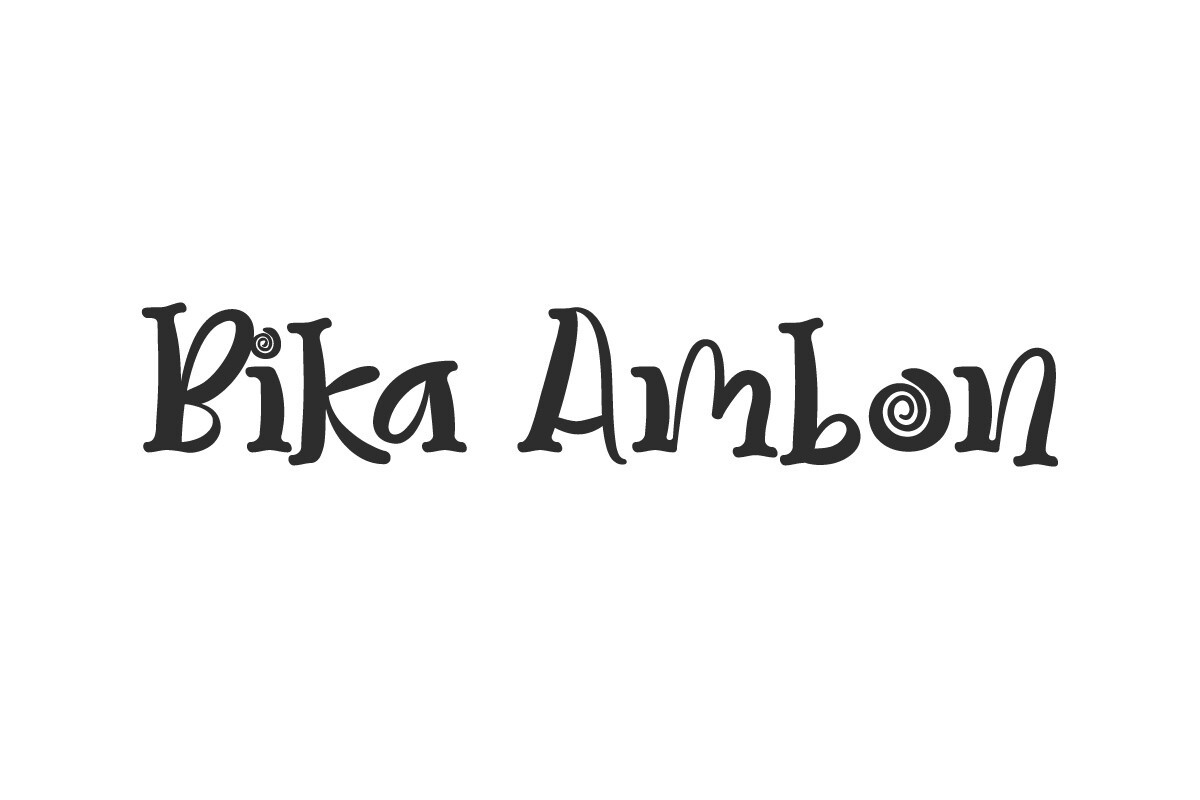 폰트 Bika Ambon