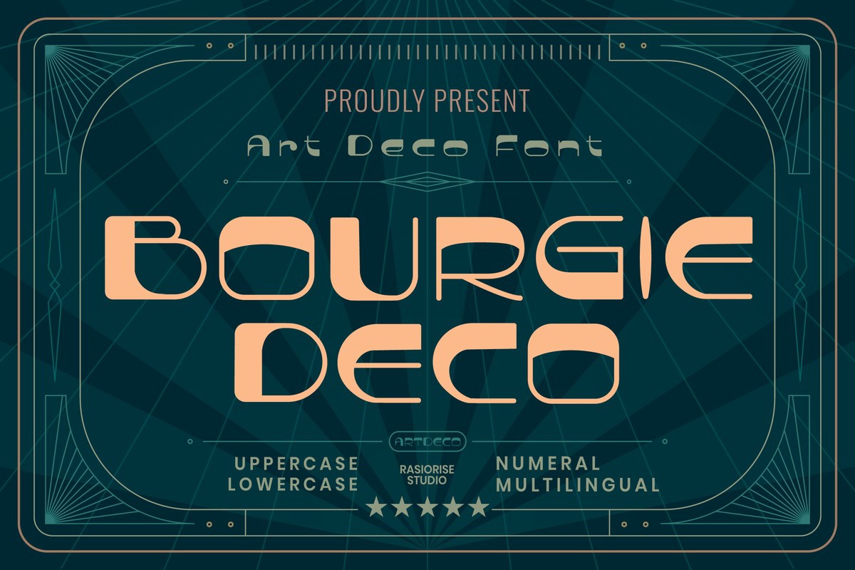 폰트 Bourgie Deco