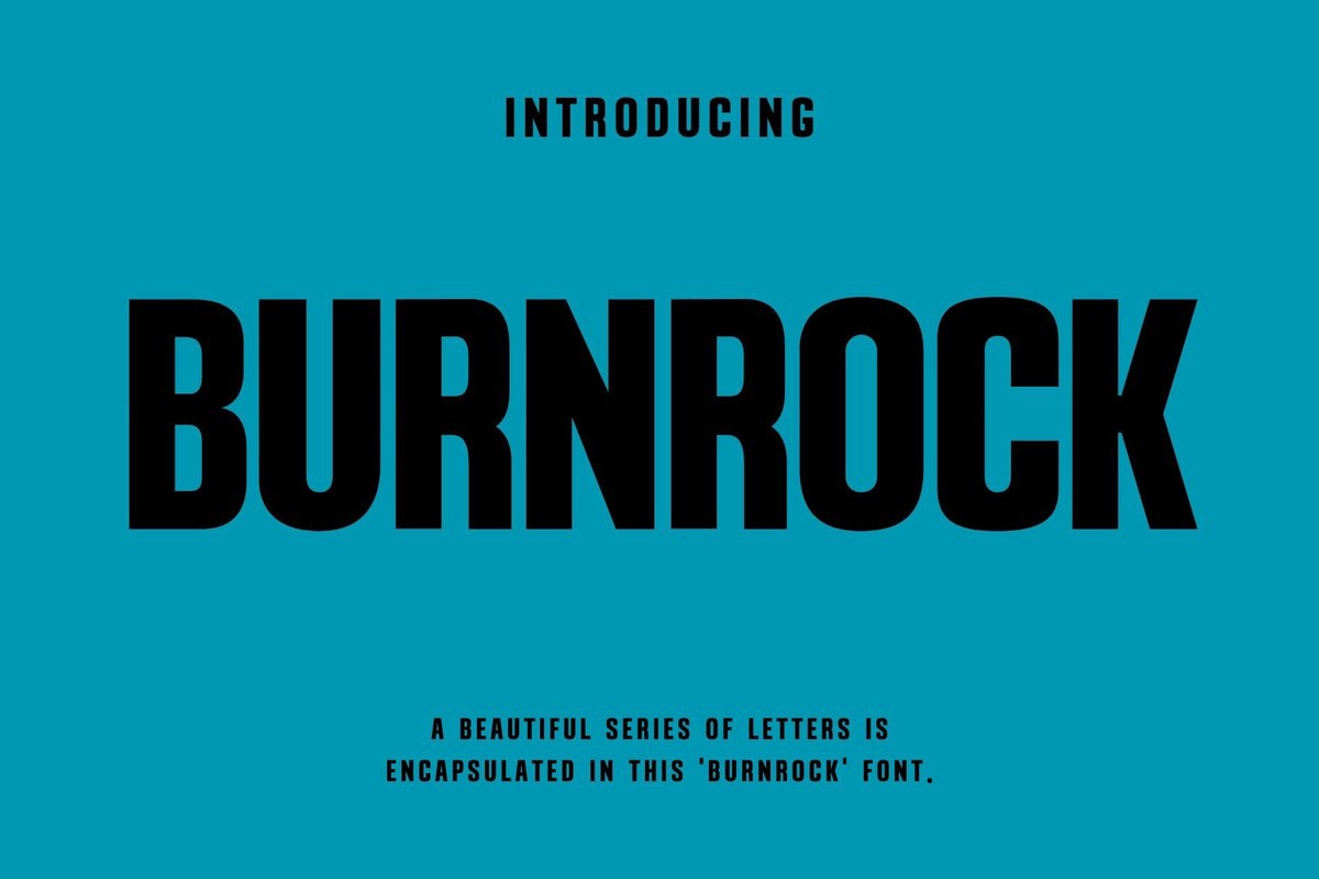 폰트 Burnrock