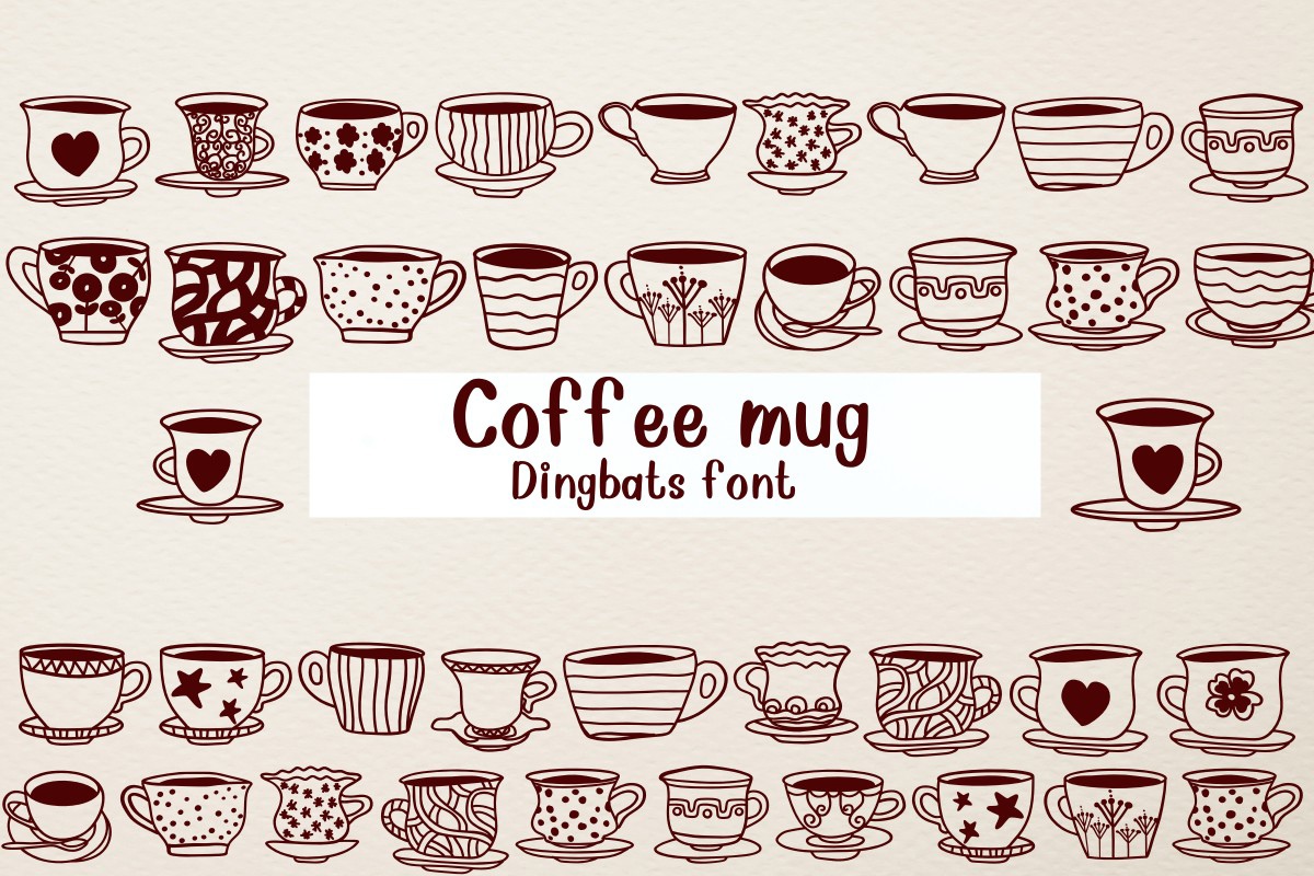 폰트 Coffee Mug