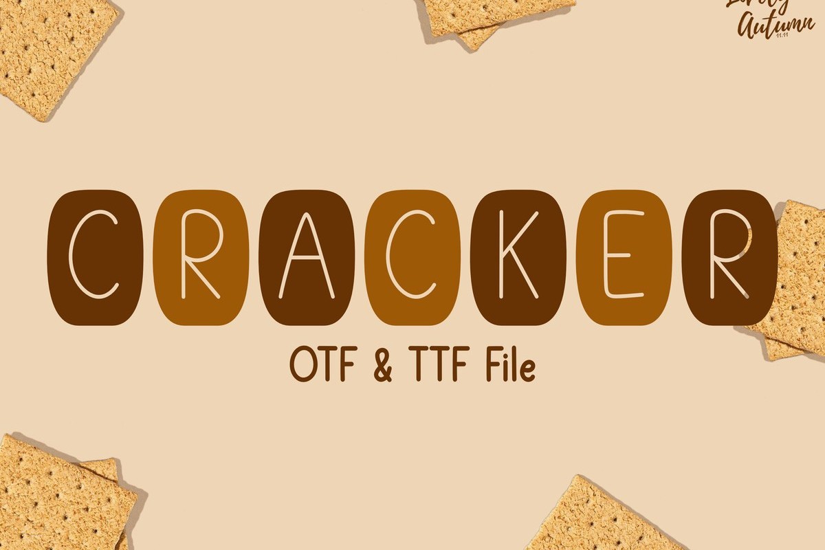폰트 Cracker