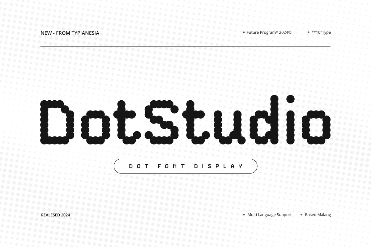 폰트 DotStudio