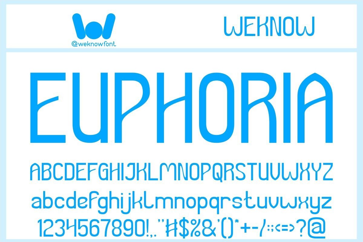 폰트 Euphoria