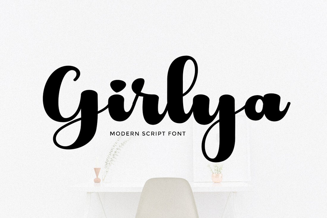 폰트 Girlya Script