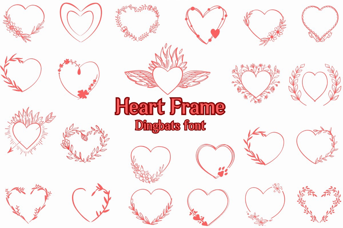 폰트 Heart Frame