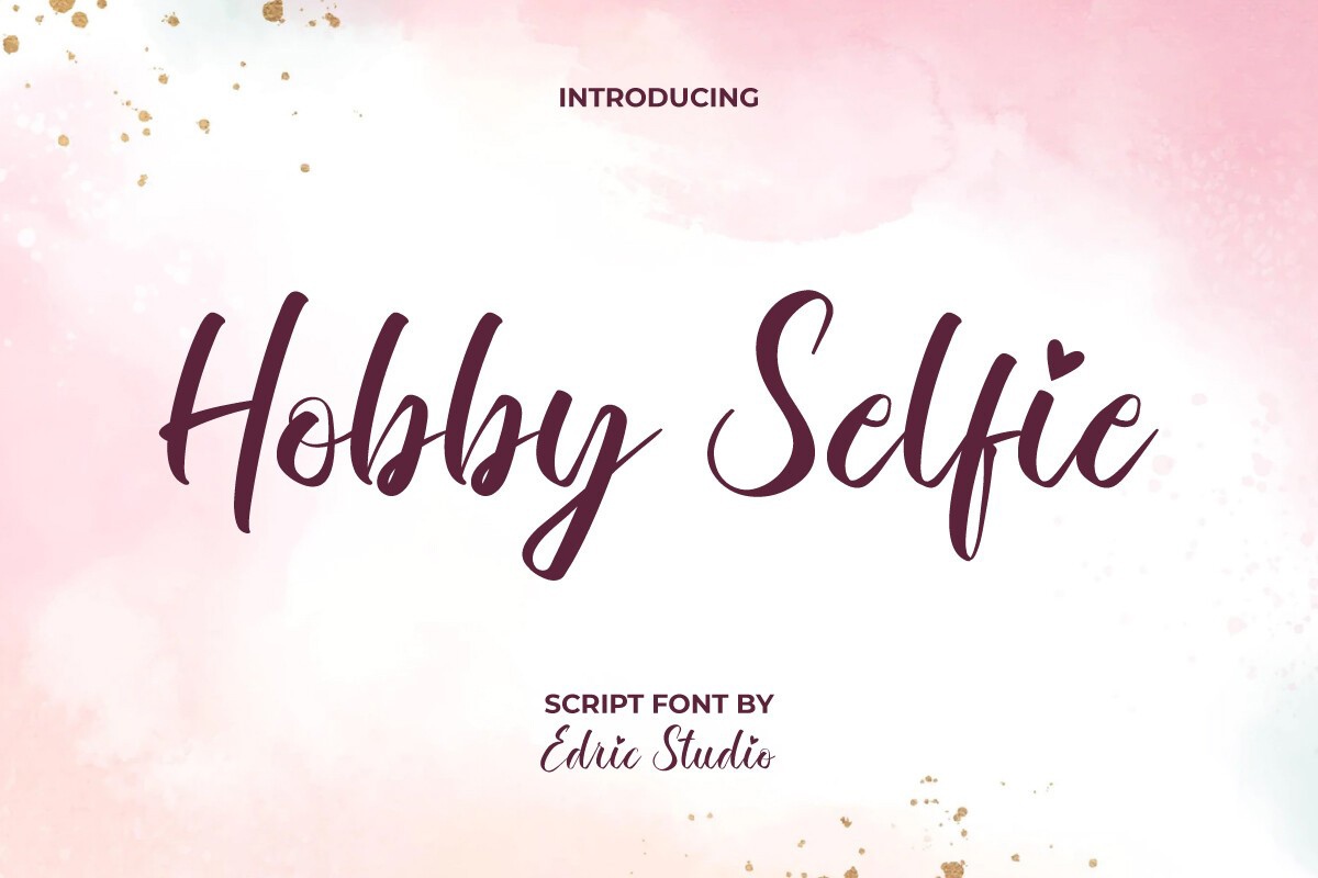 폰트 Hobby Selfie