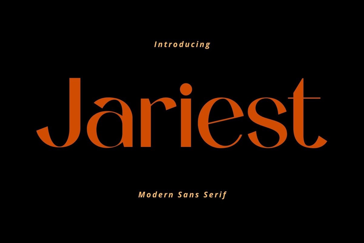 폰트 Jariest