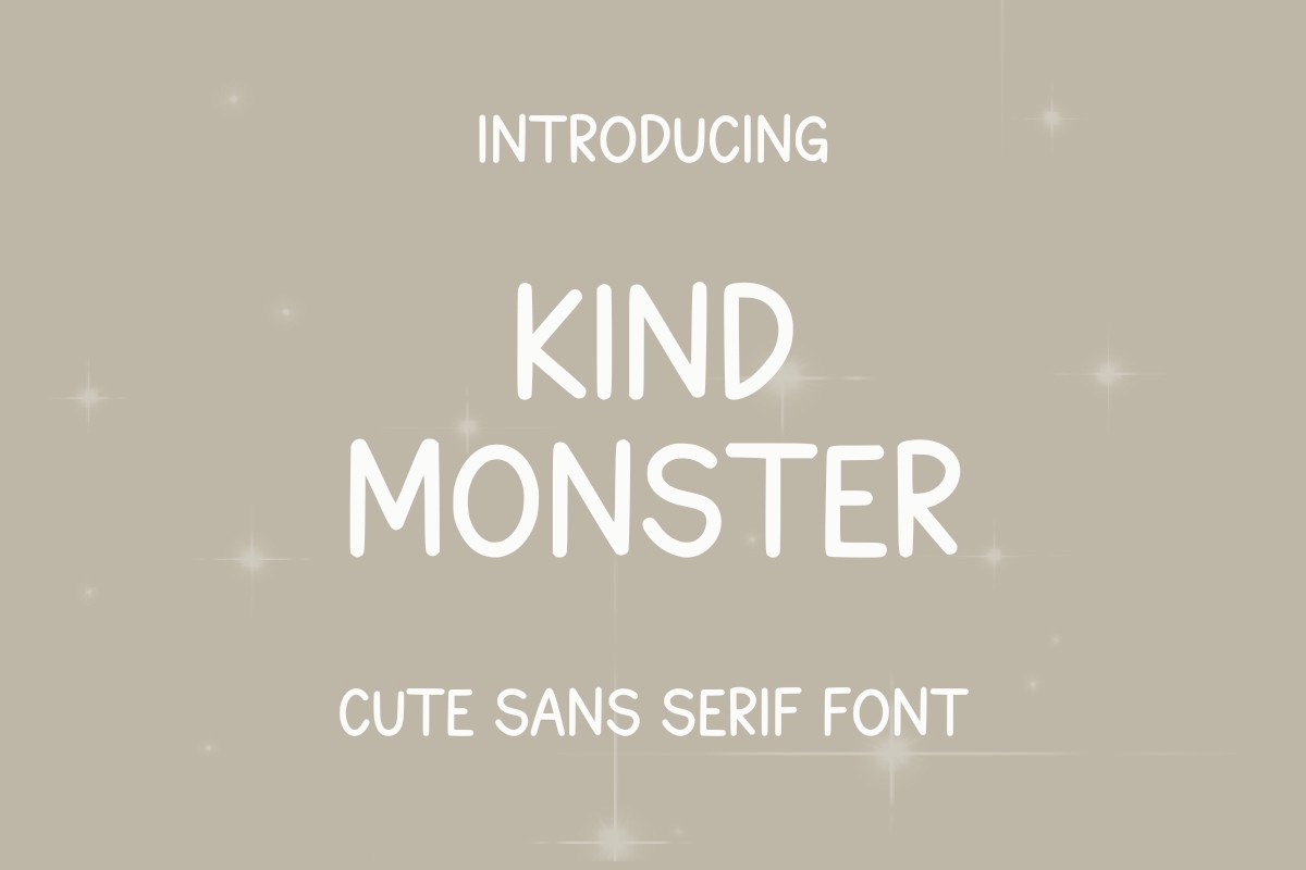 폰트 Kind Monster