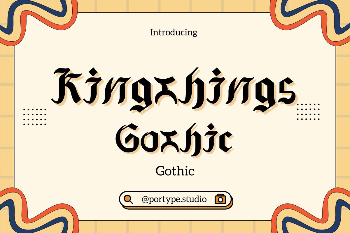 폰트 Kingthings Gothic