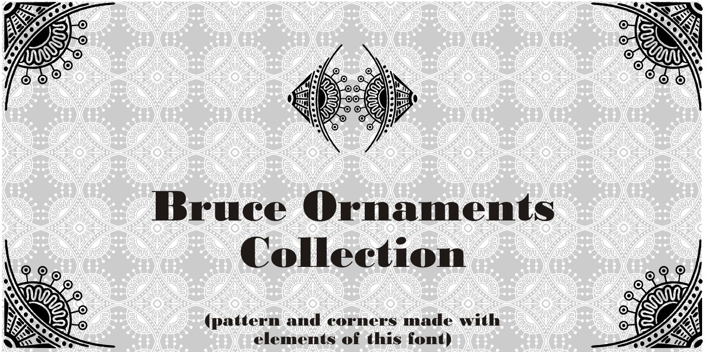 폰트 Bruce Ornaments Collection
