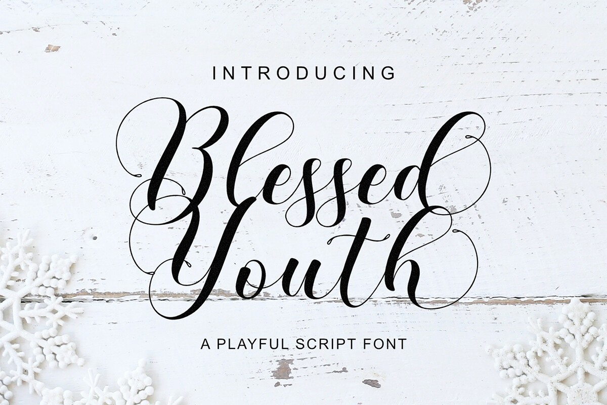 폰트 Blessed Youth