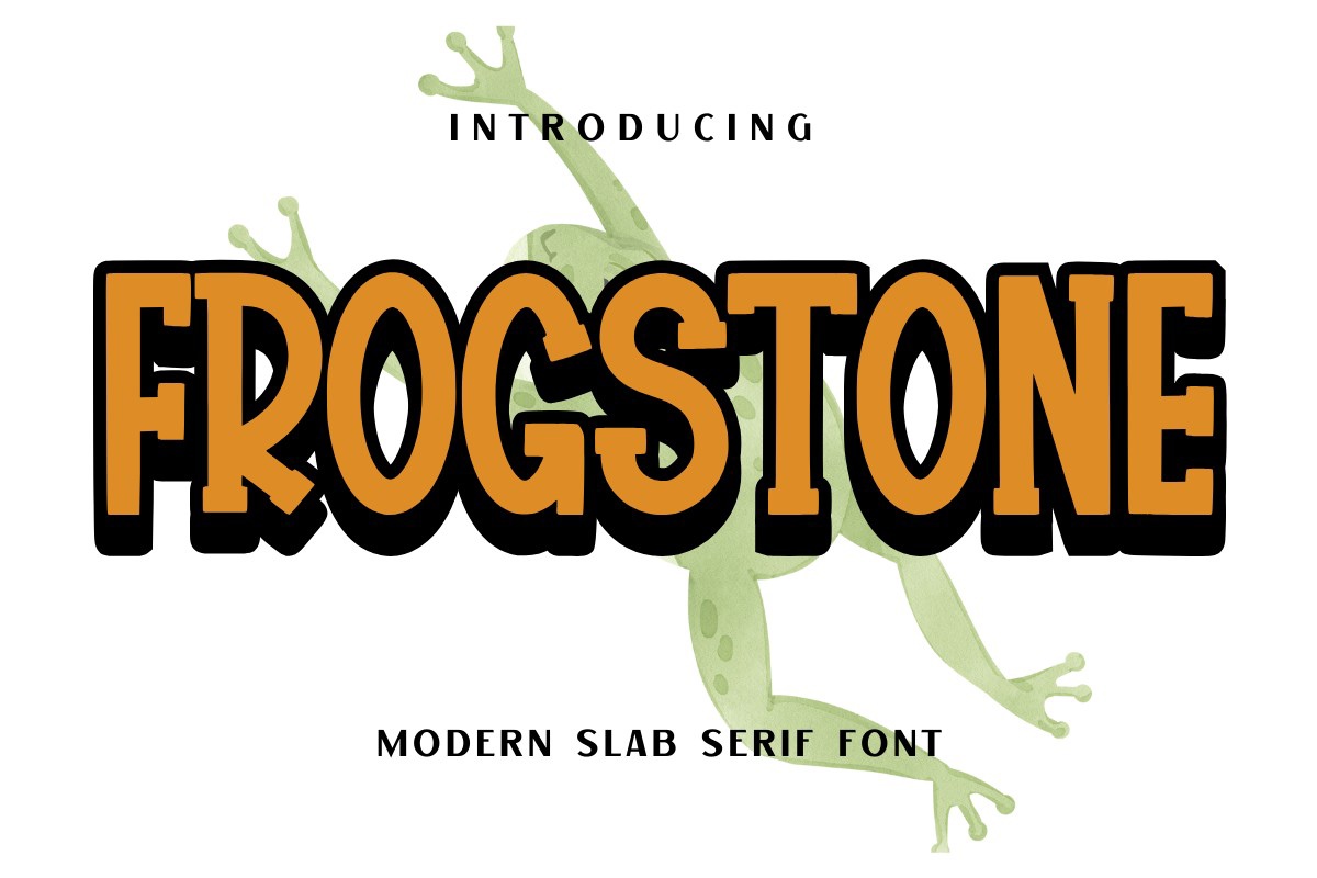 폰트 Frogstone
