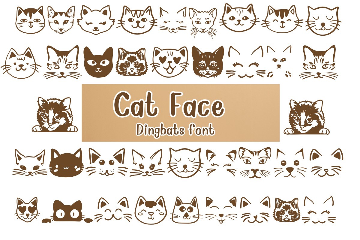 폰트 Cat Face