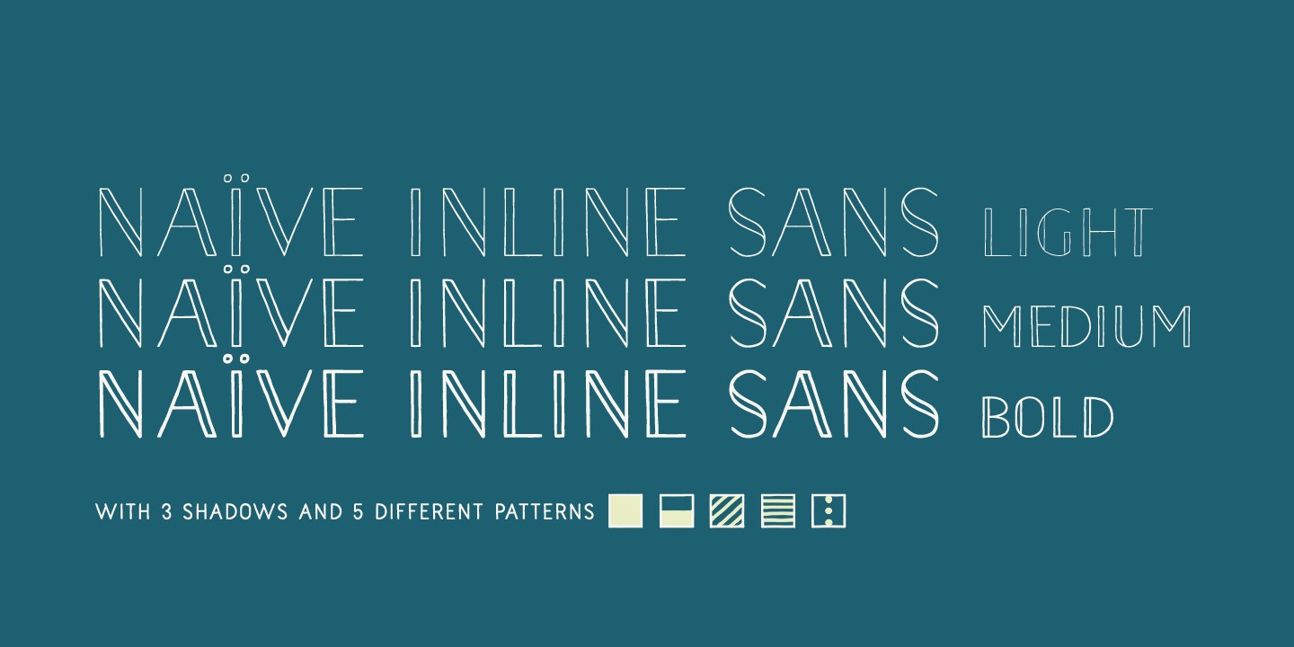 폰트 Naive Inline Sans