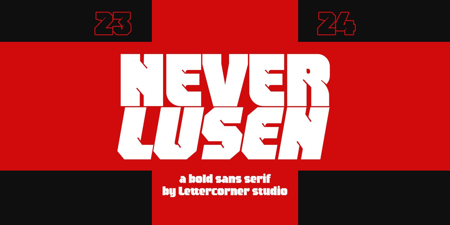 폰트 Neverlusen