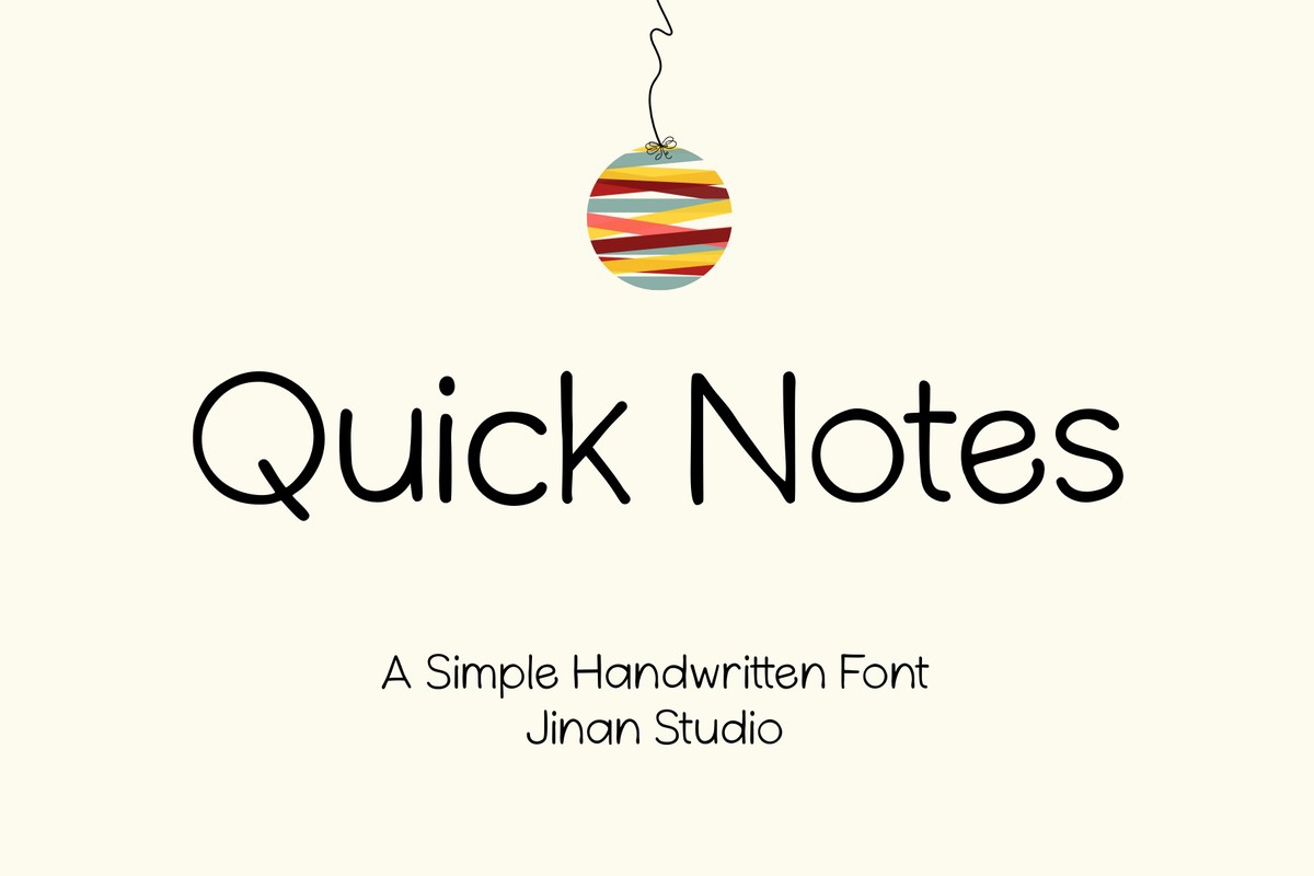 폰트 Quick Notes