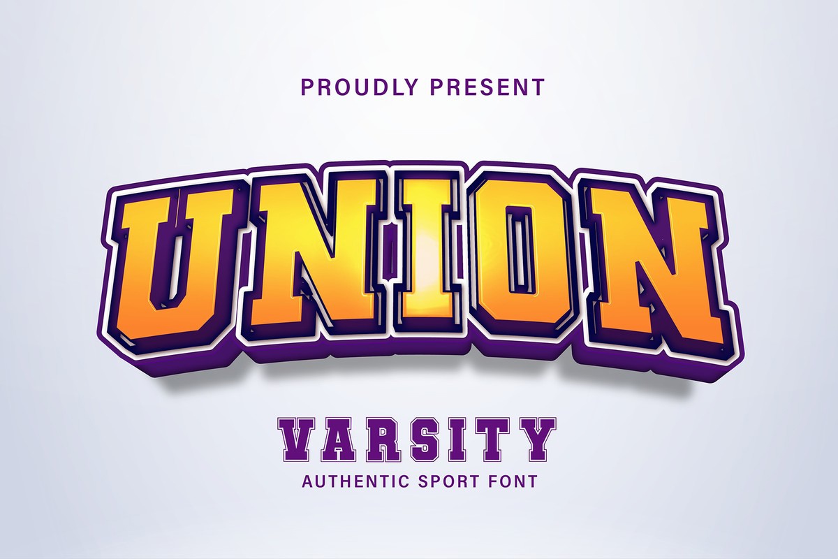 폰트 Union Varsity