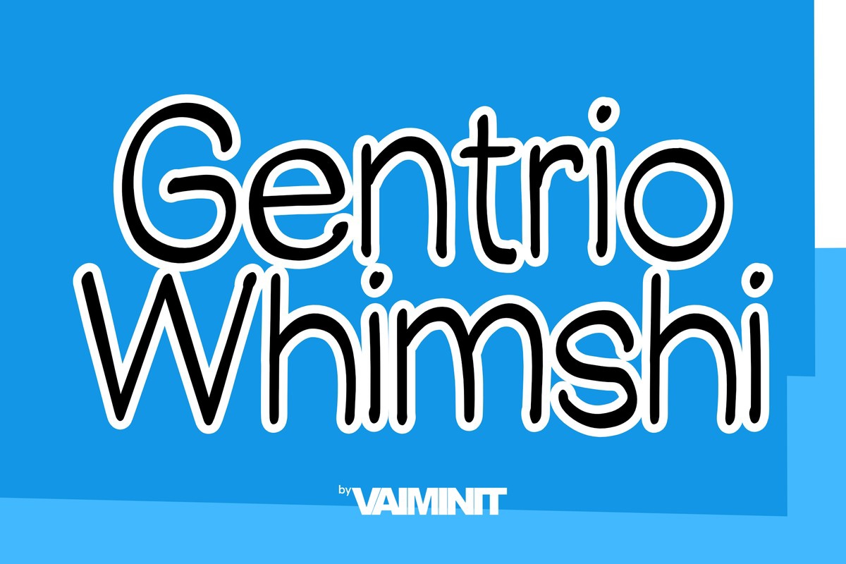 폰트 Gentrio Whimshi