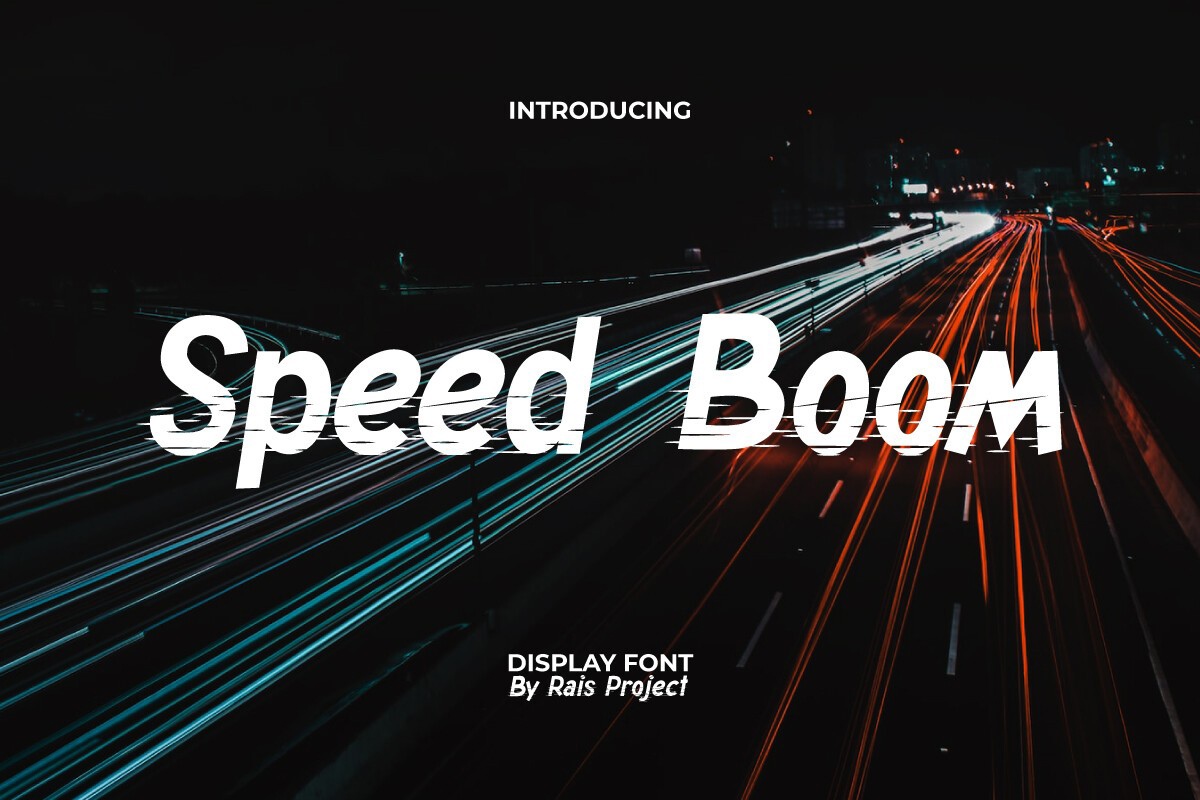 폰트 Speed Boom