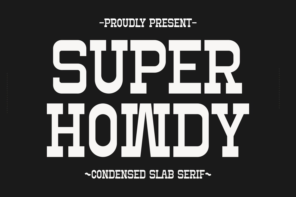 폰트 Super Howdy