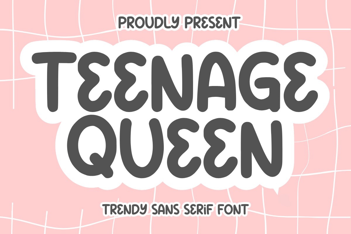 폰트 TeenageQueen