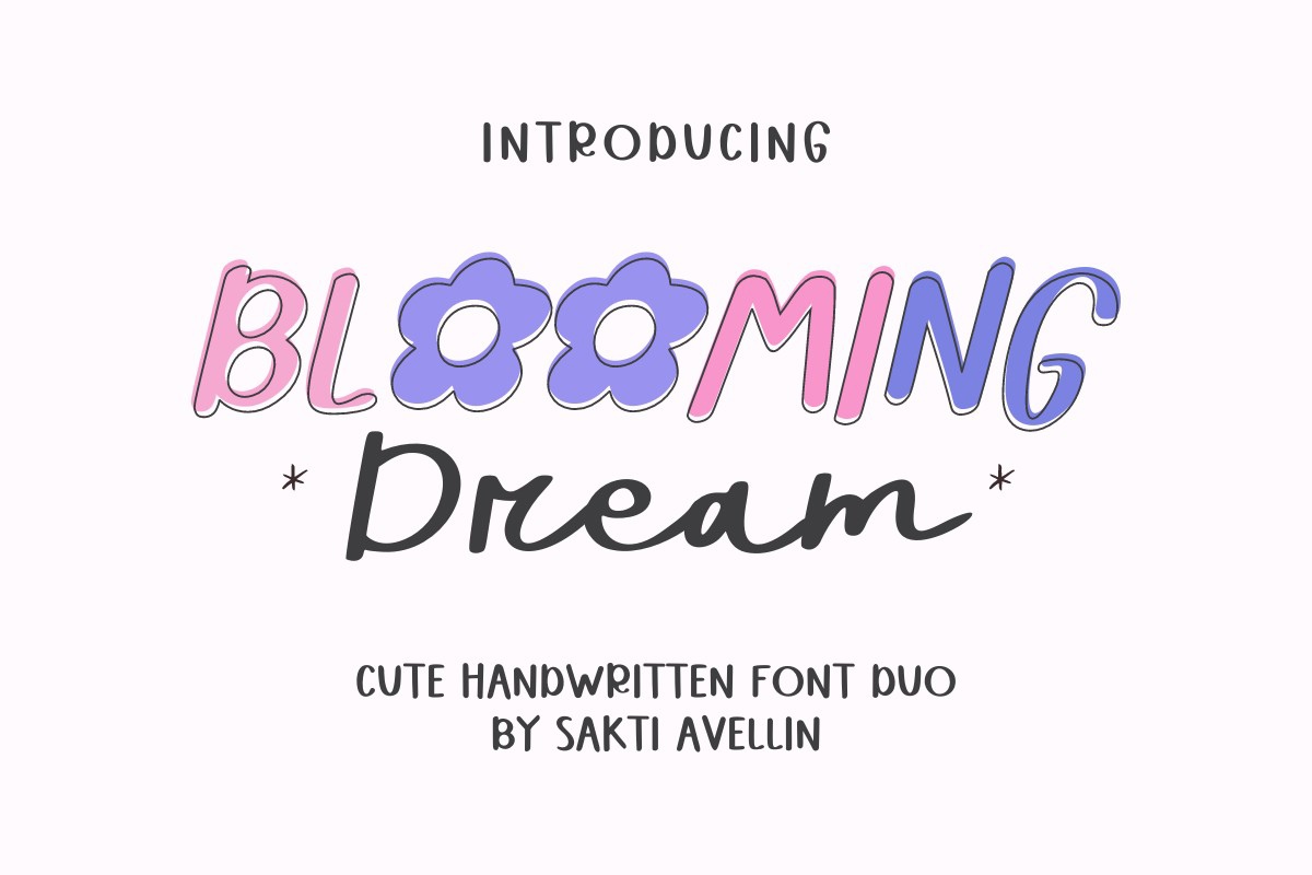 폰트 Blooming Dream