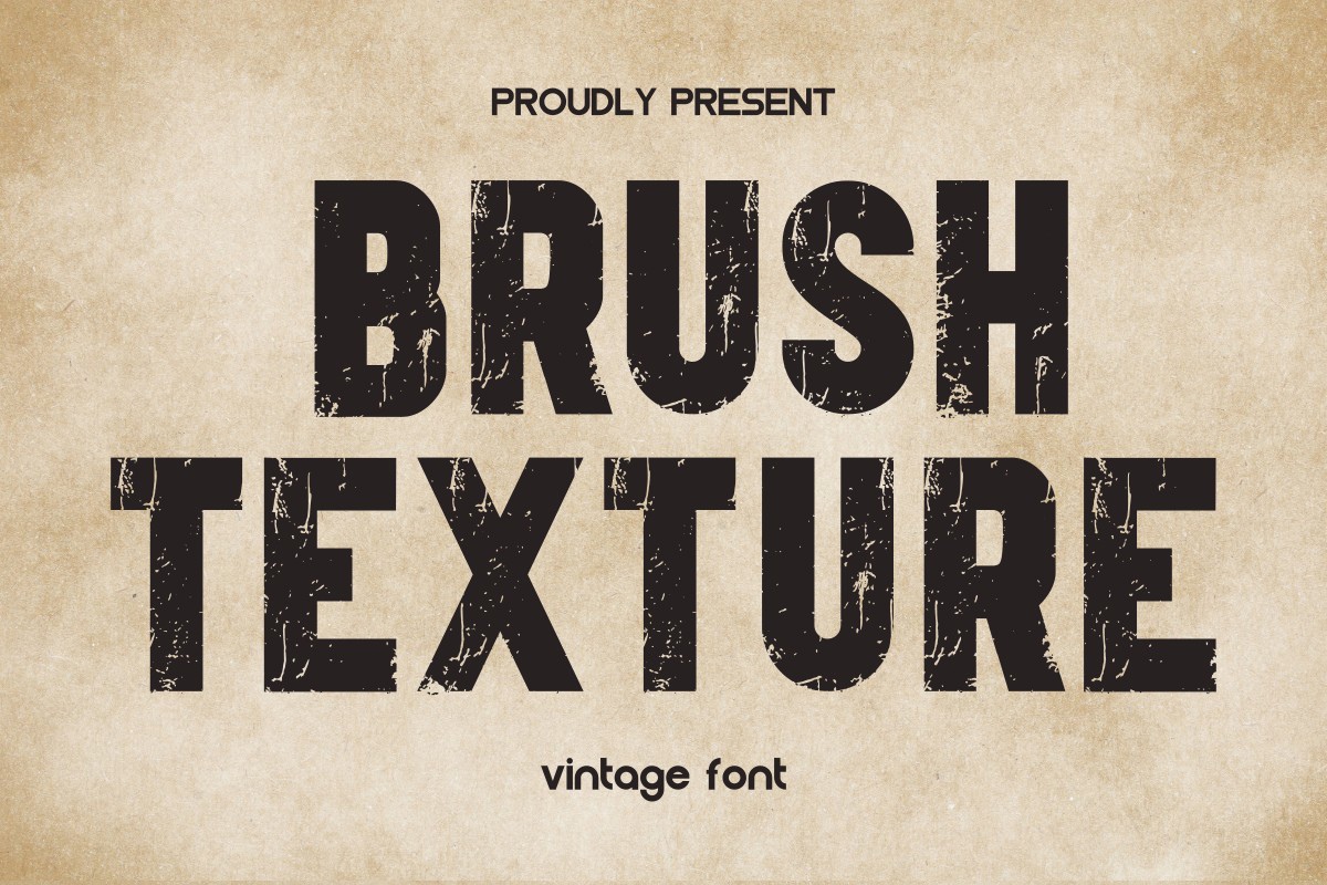 폰트 Brush Texture