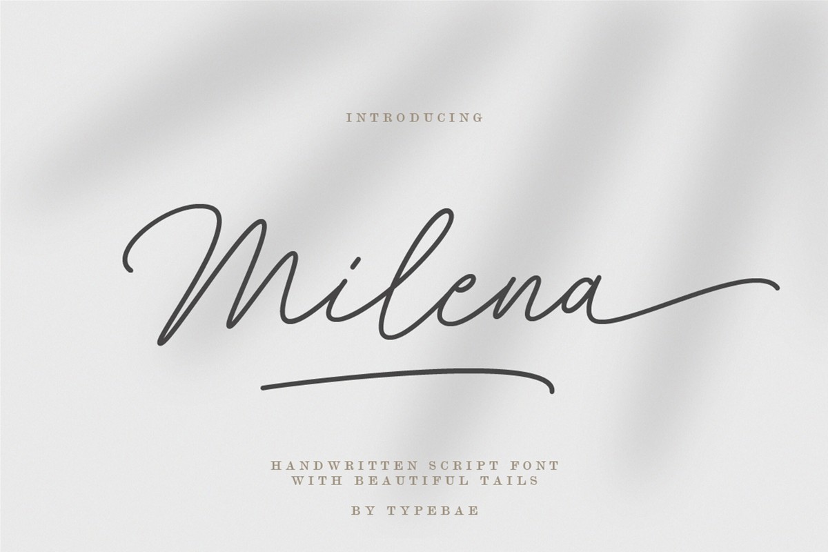 폰트 Milena