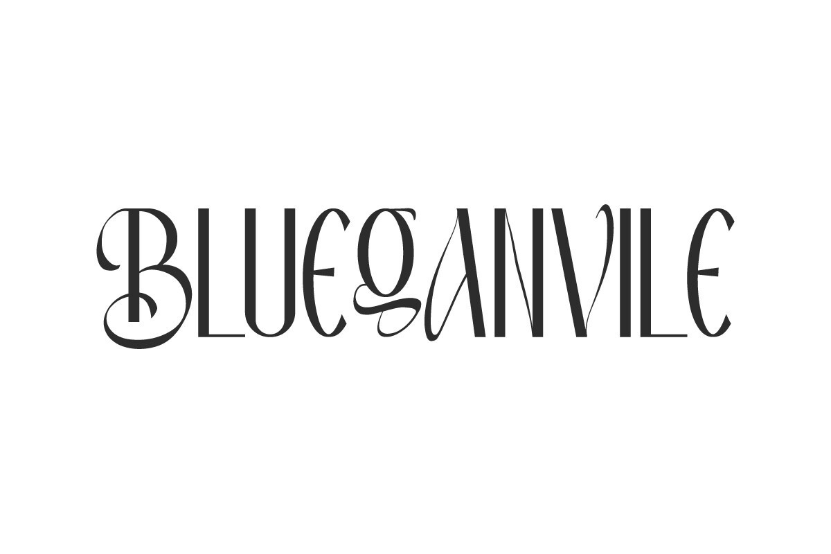 폰트 Blueganvile
