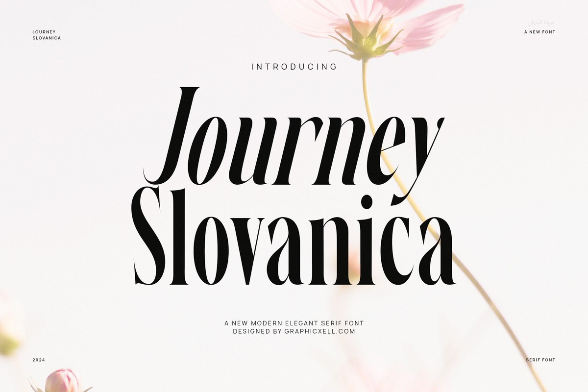 폰트 Journey Slovanika