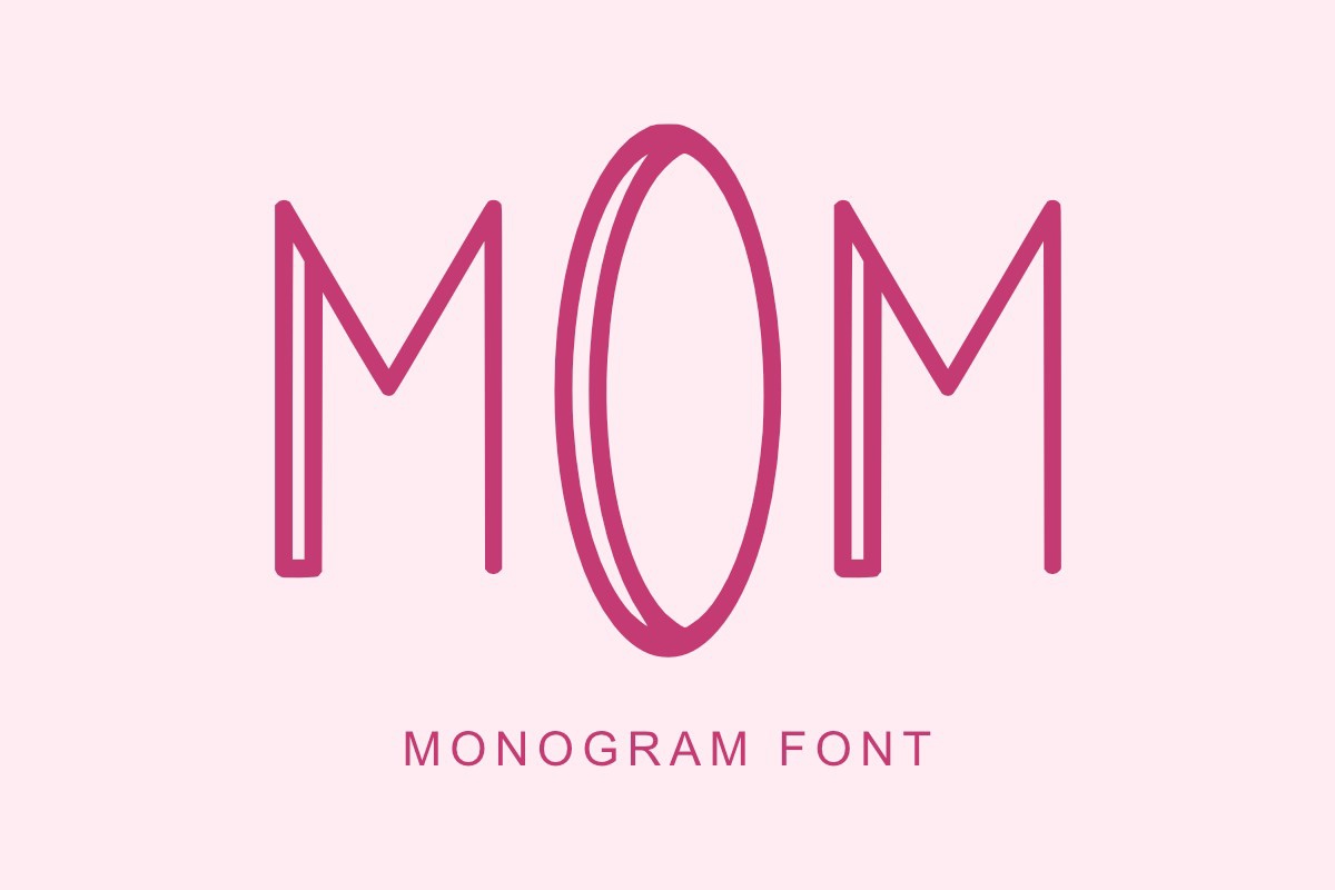 폰트 Mom Monogram