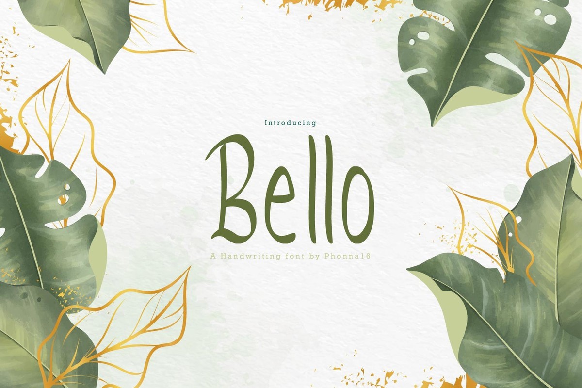 폰트 Bello