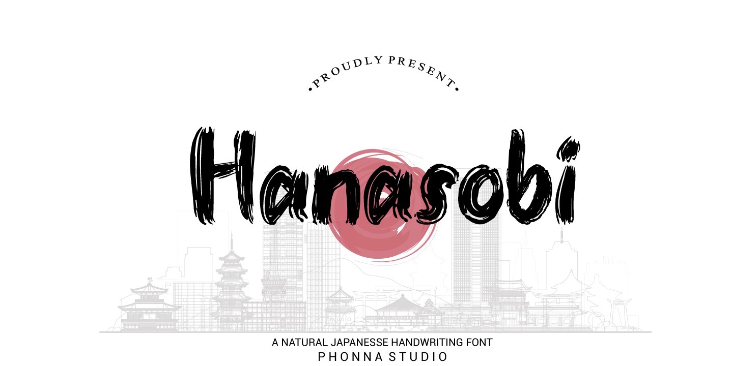 폰트 Hanasobi