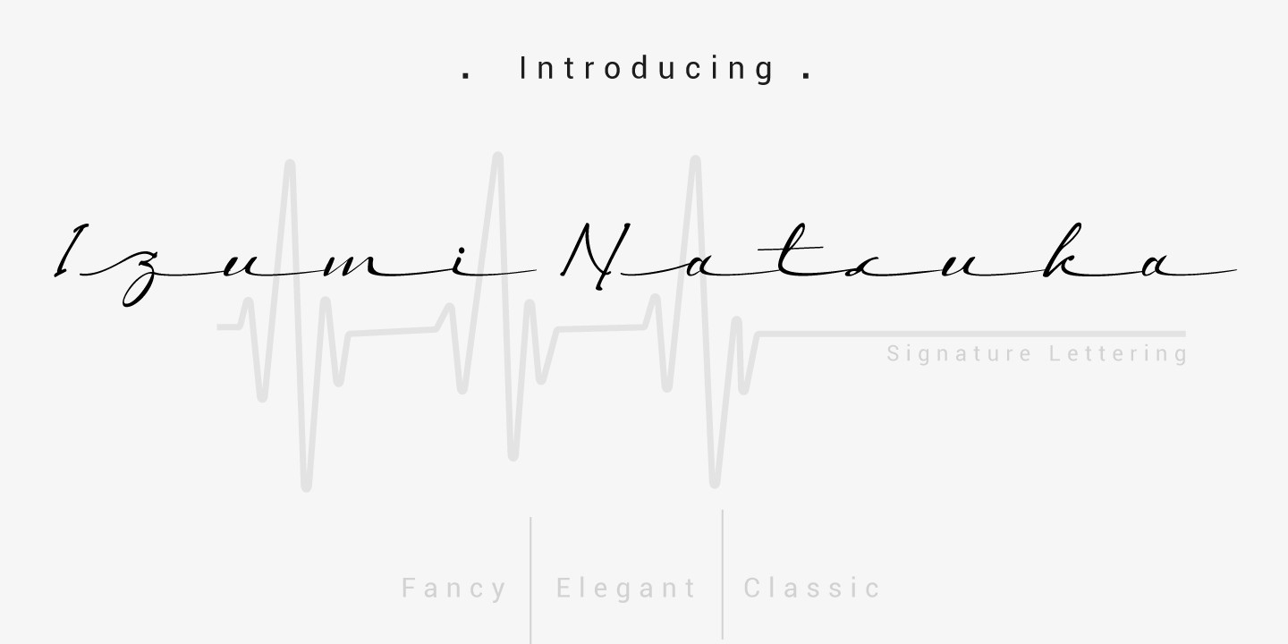 폰트 Izumi Natsuka