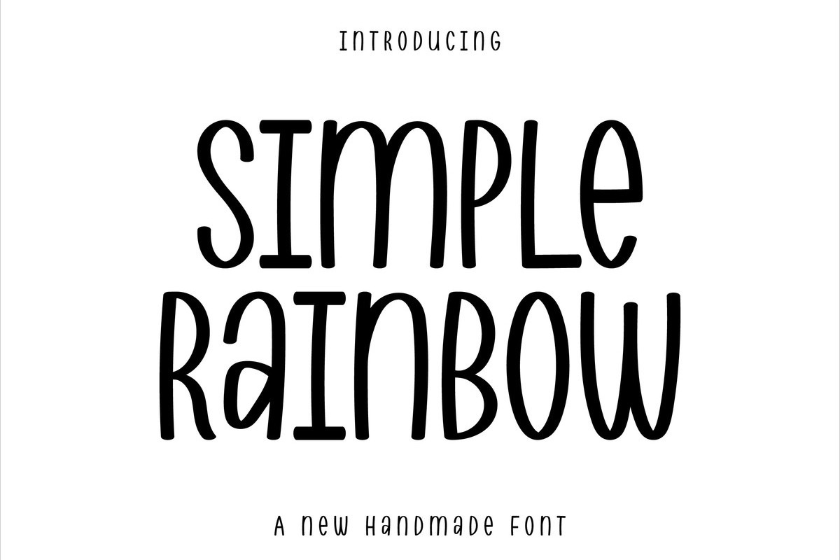 폰트 Simple Rainbow