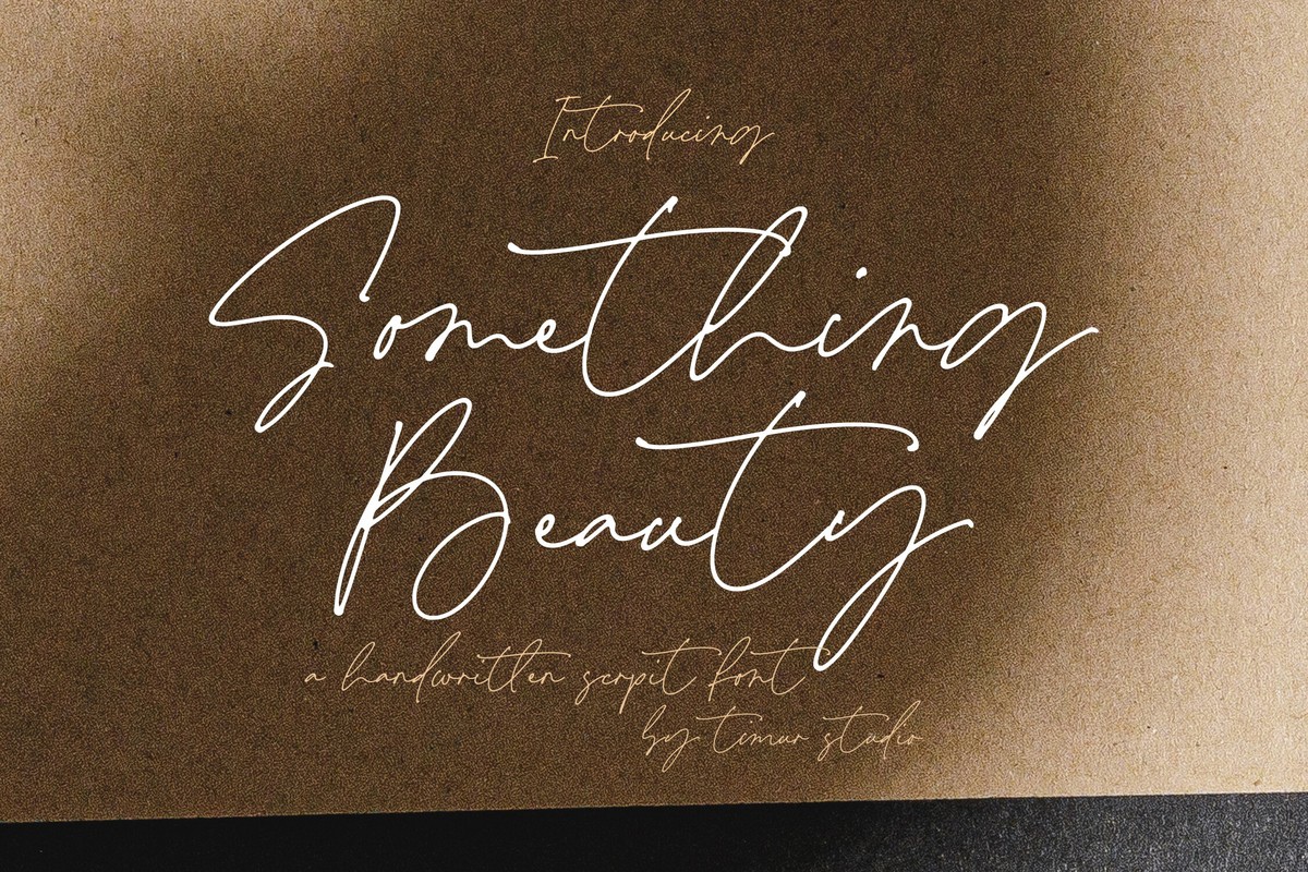 폰트 Something Beauty