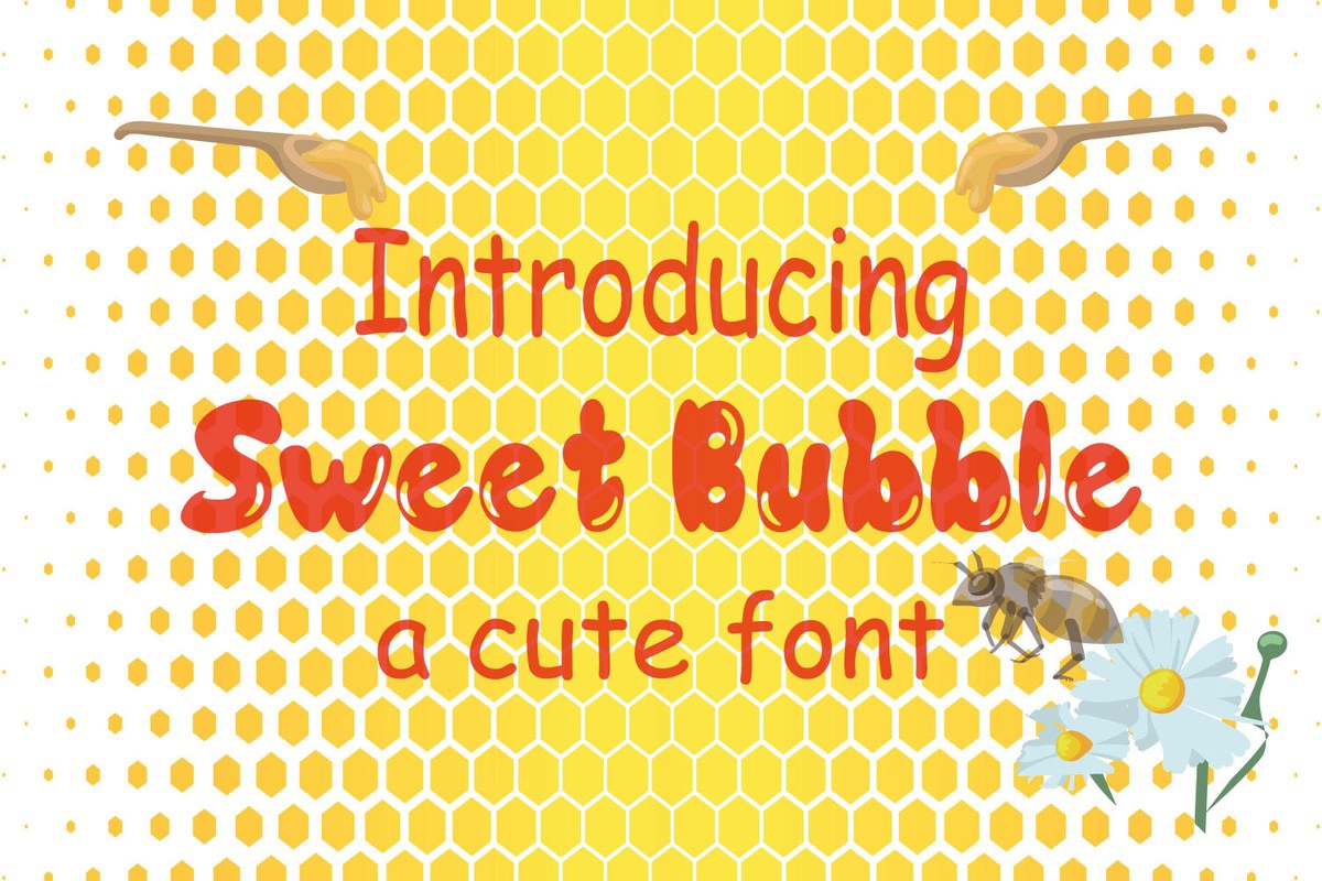 폰트 Sweet Bubble