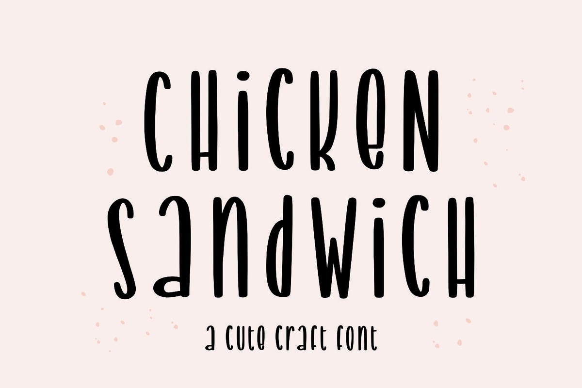 폰트 Chicken Sandwich