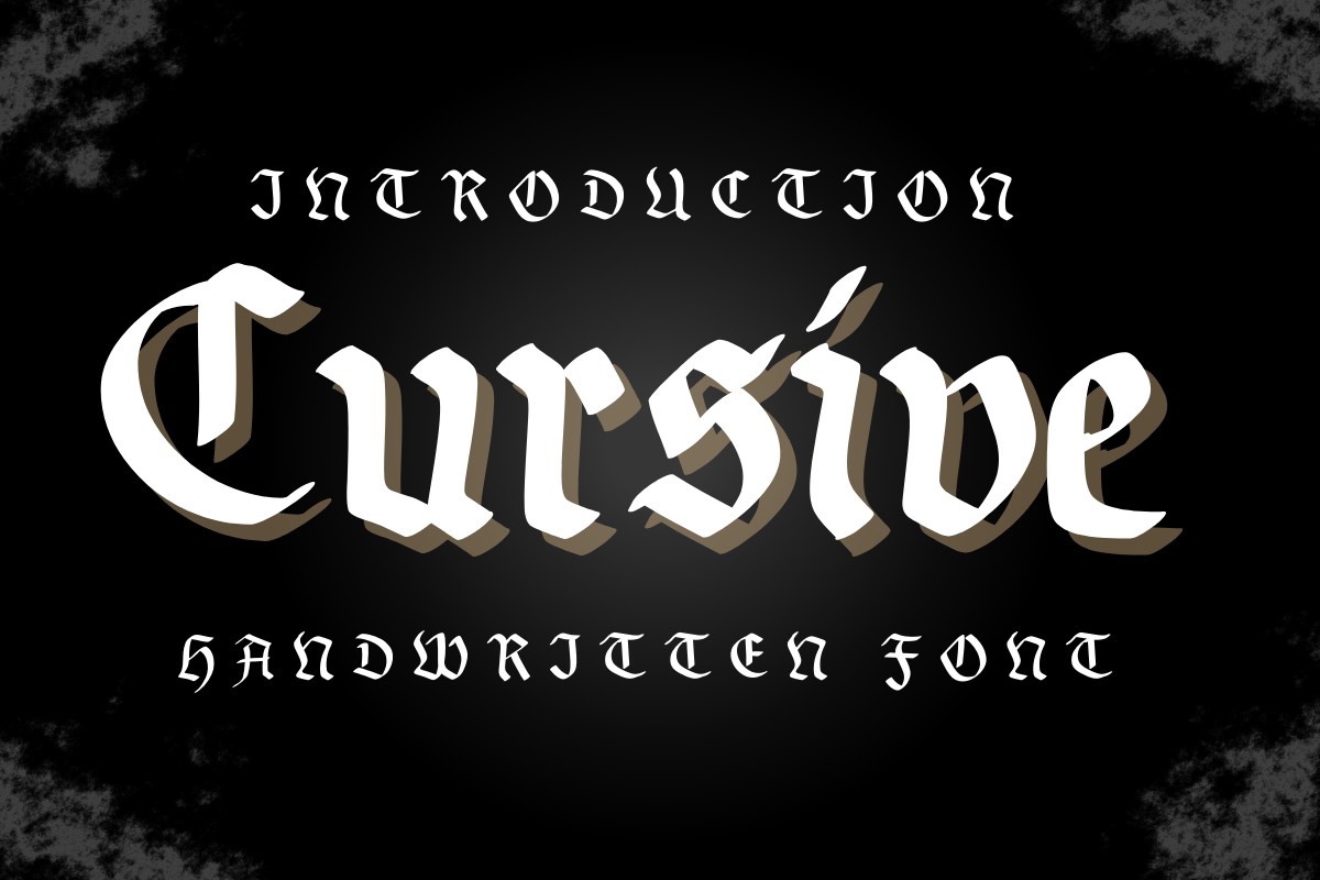 폰트 Cursive