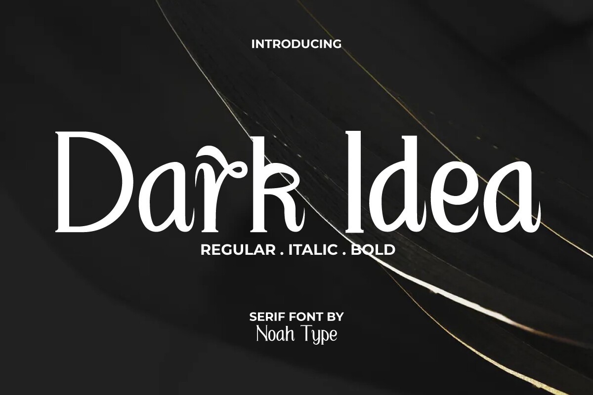 폰트 Dark Idea