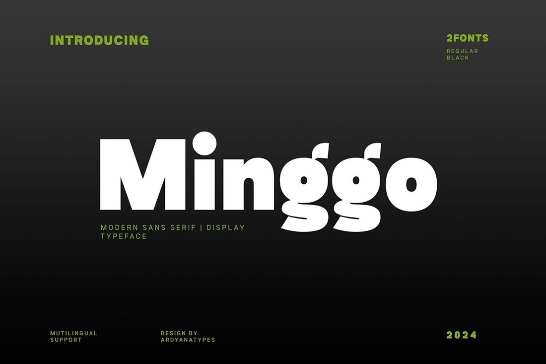 폰트 Minggo