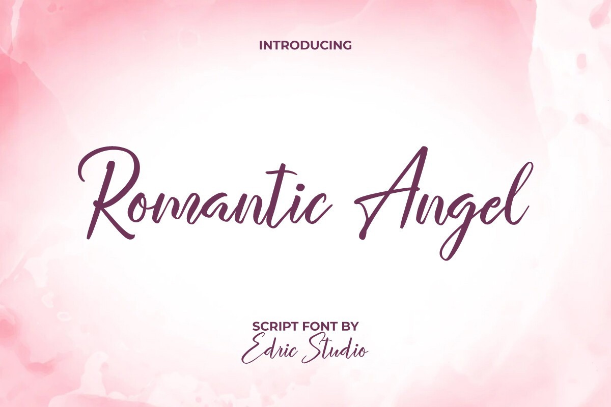 폰트 Romantic Angel