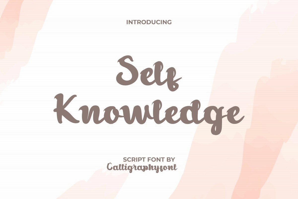 폰트 Self Knowledge