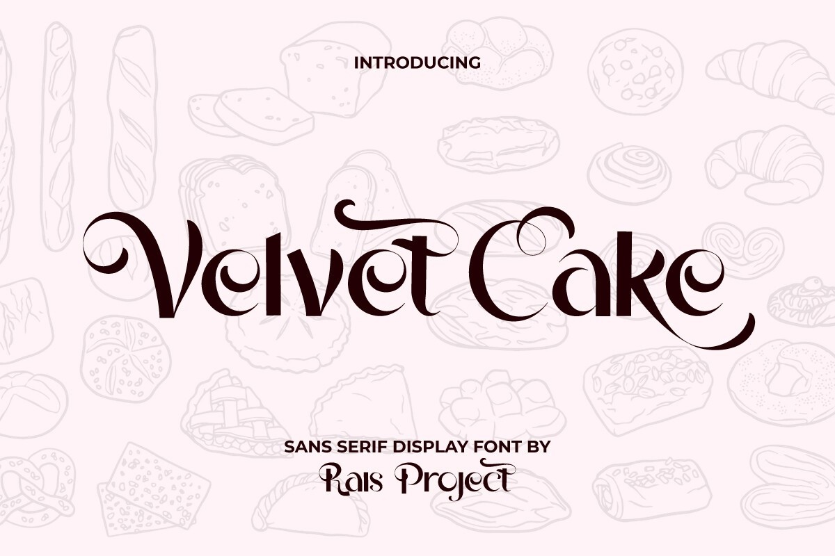 폰트 Velvet Cake